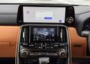 Lexus LX600 Lexus LX 600 twin turbo Model 2025 fuel petrol cylinder 6 white colour outside and interior orange