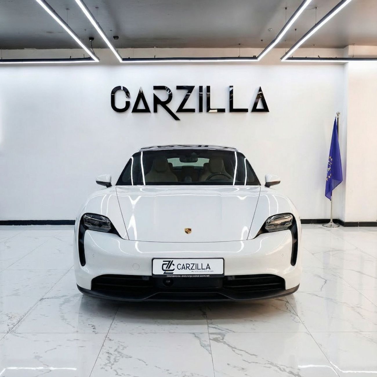 Porsche Taycan Base AED 4,308 /Monthly  l Porsche Taycan – 79.2 kWh Electric Luxury Sedan l White