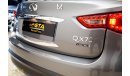 إنفينيتي QX70 2018 Infiniti QX70 Limited, Infiniti Warranty, Full Service History, GCC, Low Kms