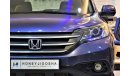 هوندا سي آر في AMAZING Honda CRV AWD 2013 Model!! in Blue Color! GCC Specs
