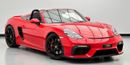 Porsche 718 Spyder 2020 Porsche 718 Spyder, 2028 Porsche Warranty, Porsche Full Service History, GCC