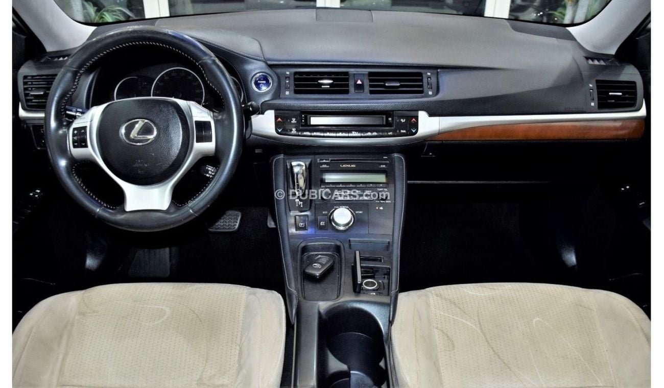 Lexus CT 200h EXCELLENT DEAL for our Lexus CT200 HYBRID ( 2012 Model ) in White Color GCC Specs