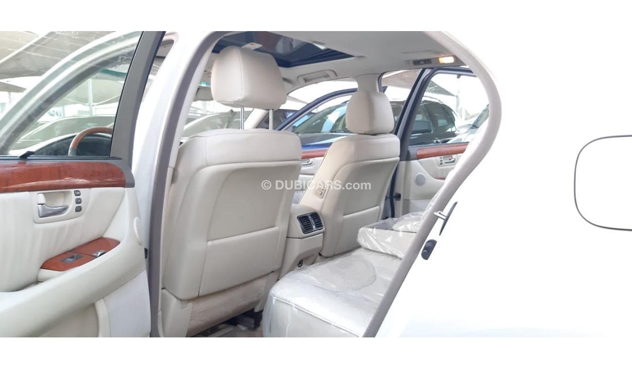 لكزس LS 430 خليجى 3/4 الترا فتحة جلد شاشة كاميرا خلفية رنجات حساسات خشب كراسى تدفئة شاشة أندرويد أنوار ضباب