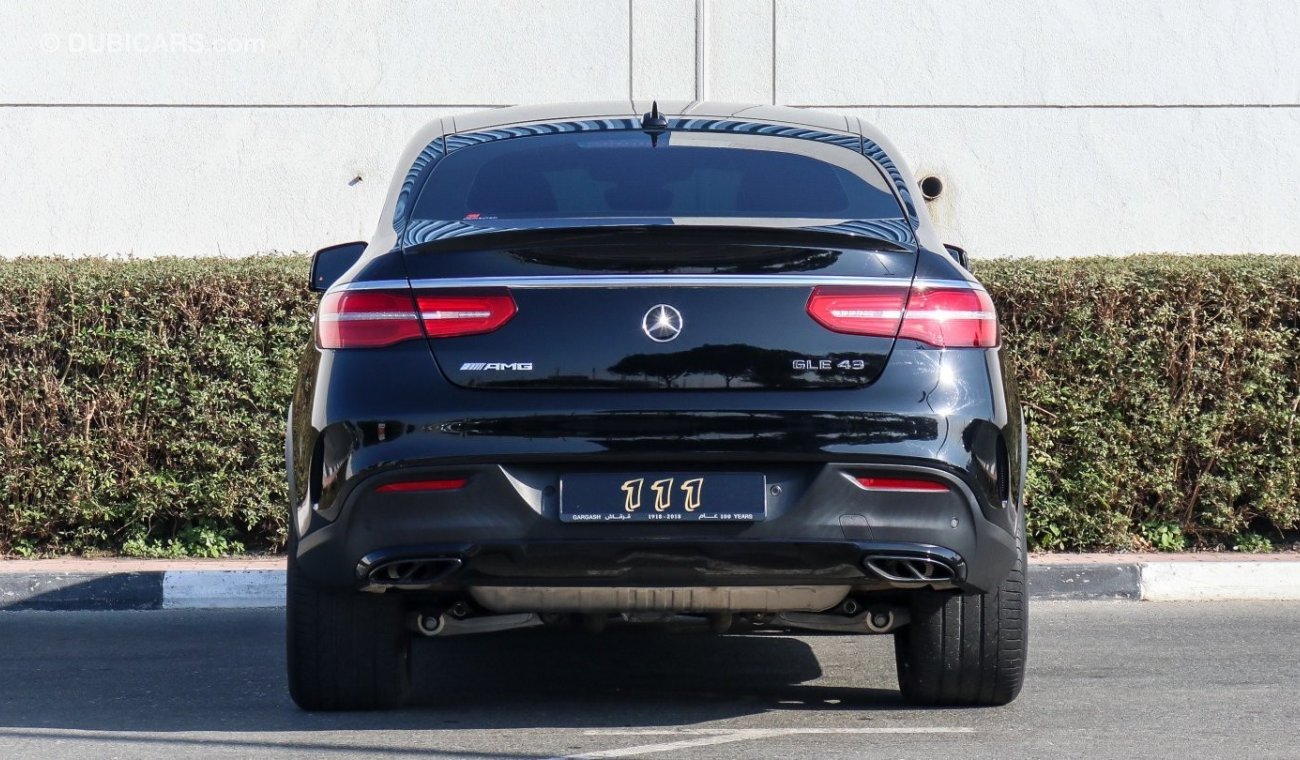 مرسيدس بنز GLE 43 AMG 4MATIC / Warranty / GCC Specifications