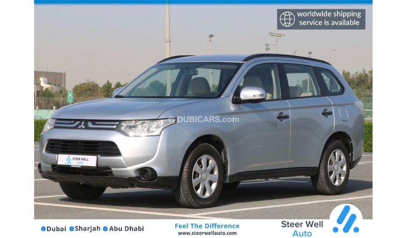 ميتسوبيشي آوتلاندر 2014 | MITSUBISHI OUTLANDER - 7 SEATER CAPACITY PETROL A/T WITH GCC SPECS AND EXCELLENT CONDITION
