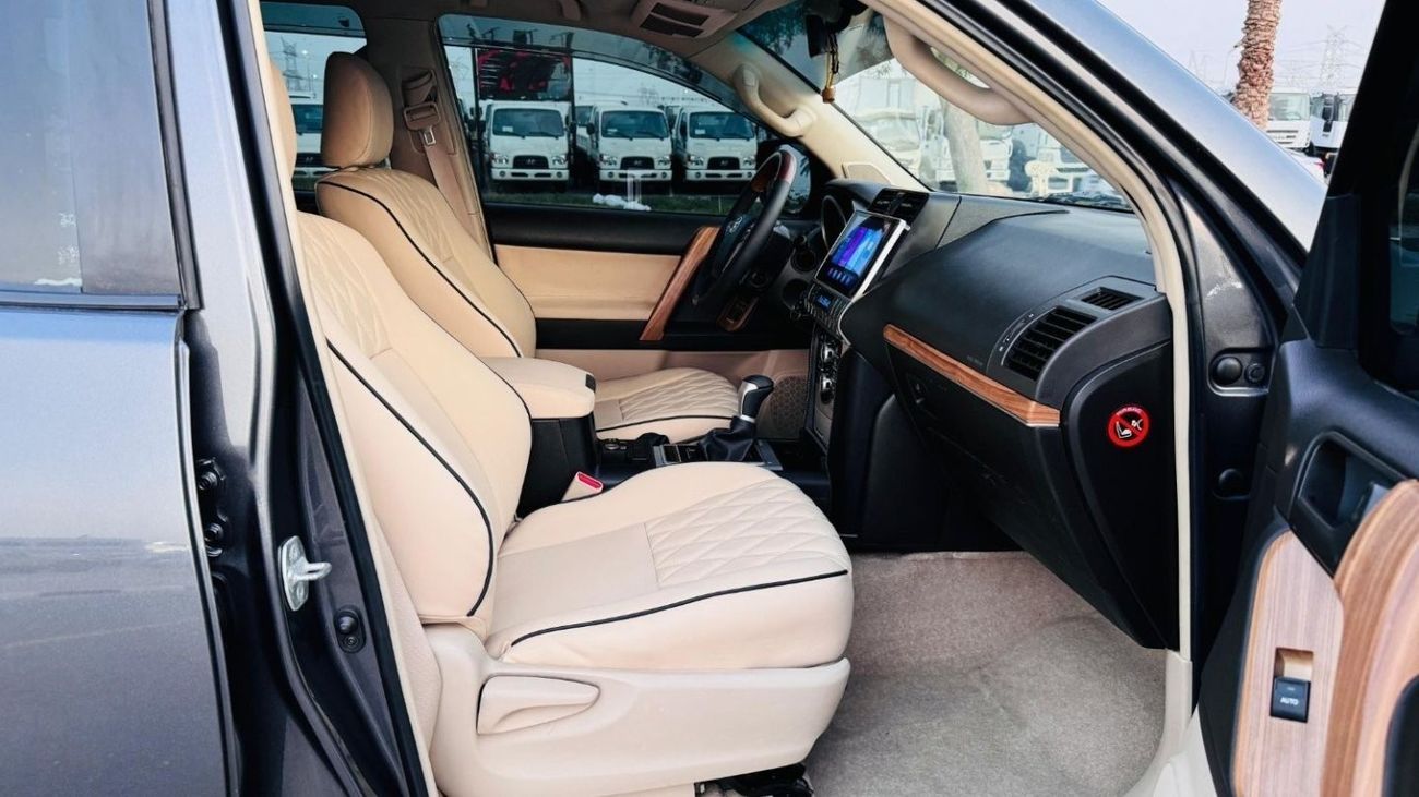 Toyota Prado MODIFIED TO 2023 MODEL WITH GR STYLE FRONT GRILL | PREMIUM BEIGE INTERIOR | 2010 | LHD | 2.7L PETROL