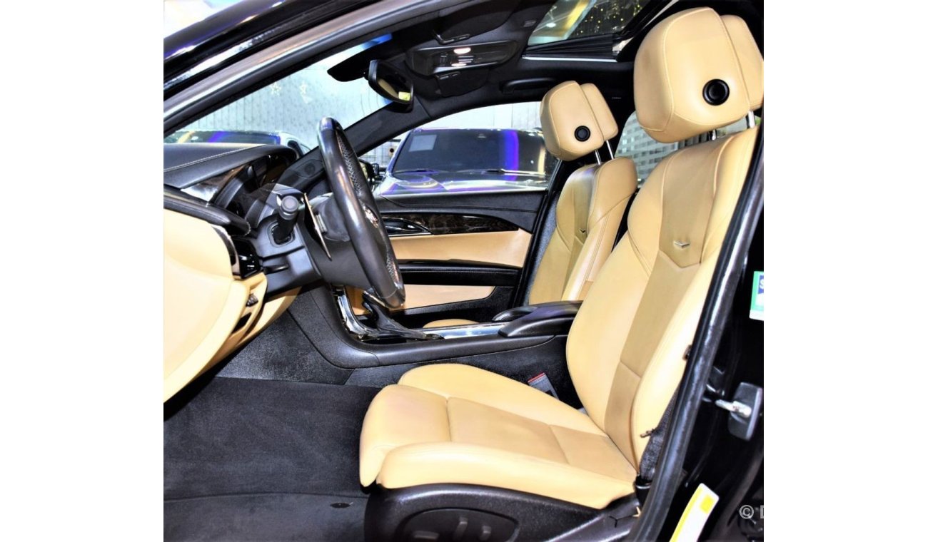 كاديلاك ATS ONLY 59000 KM!! Cadillac ATS 2013 Model! in Black Color! GCC Specs