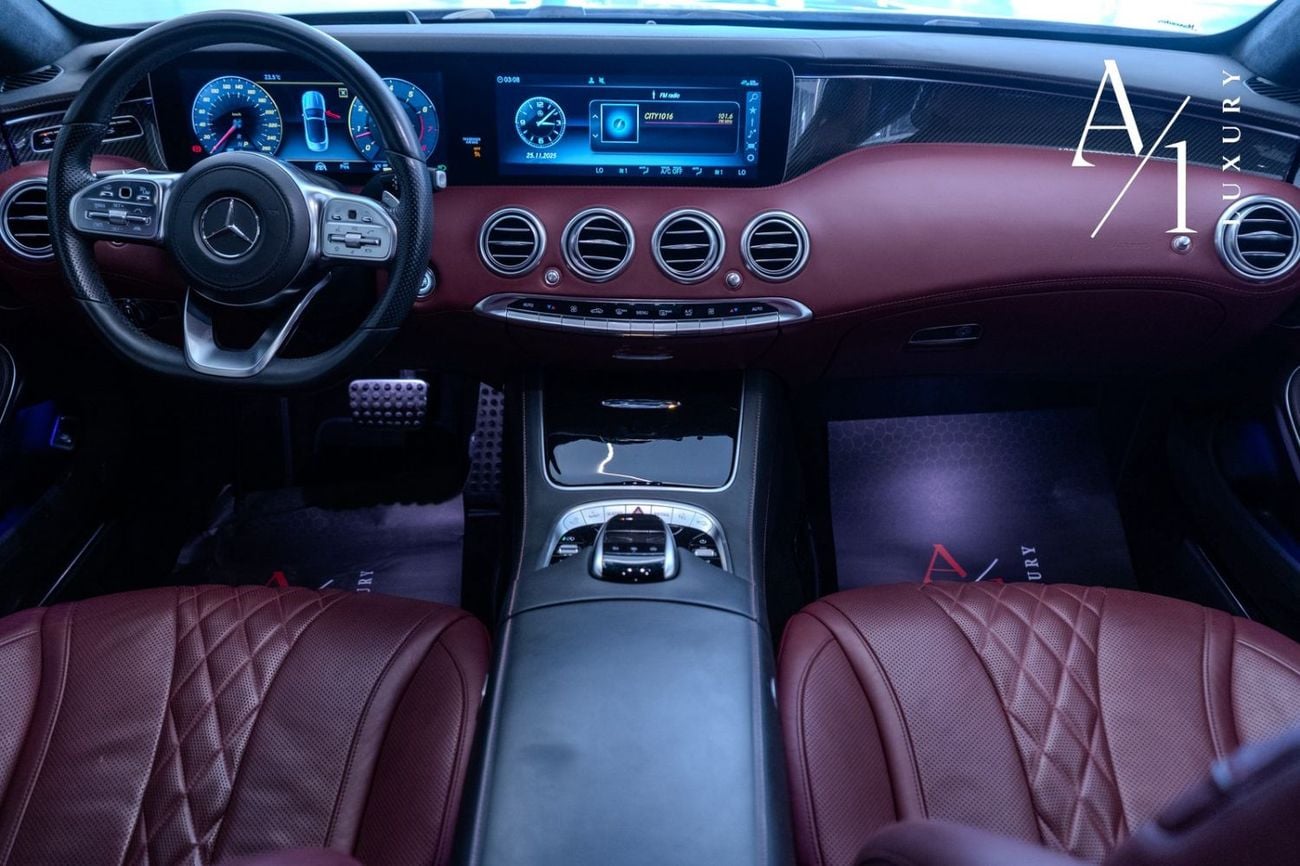 مرسيدس بنز S 560 كوبيه 2018 Mercedes Benz S560 Convertible V8, Service History, Fully Loaded, Excellent Condition, GCC Spec