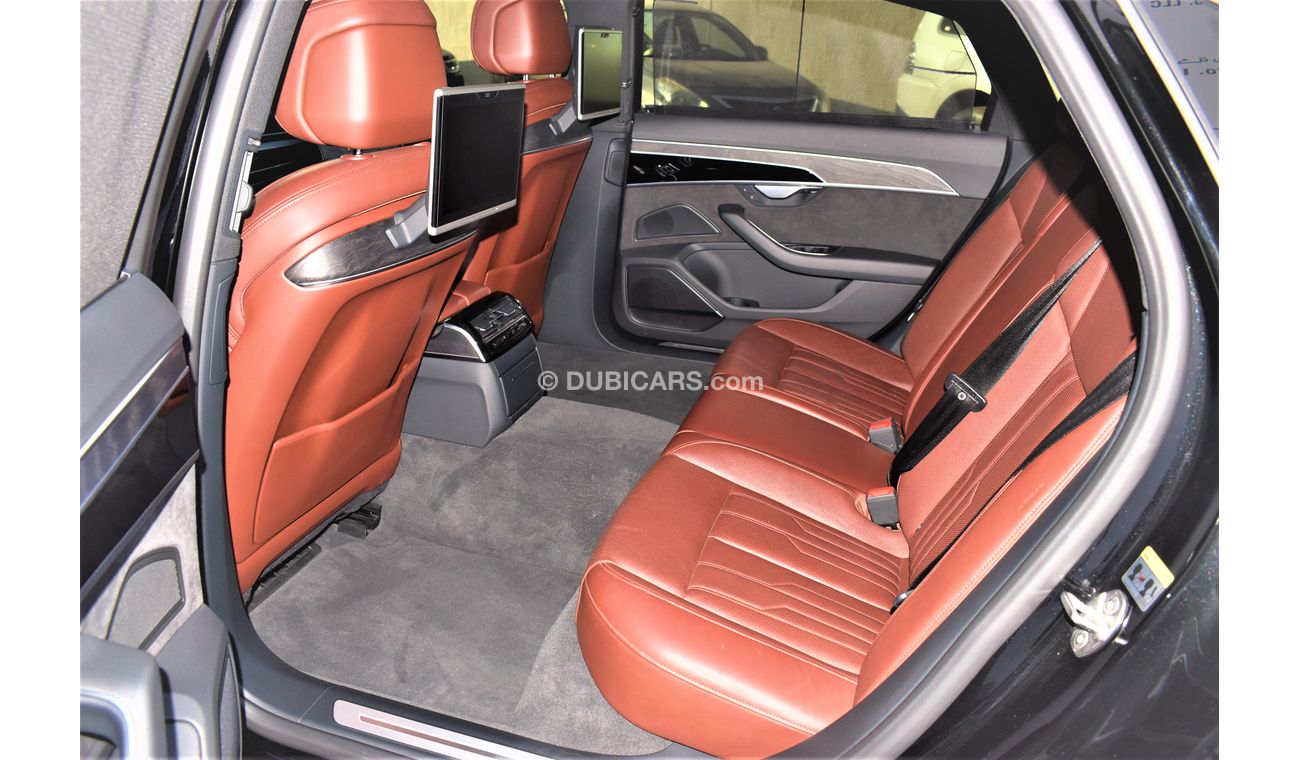 Audi A8 L AED 5290 PM | 4.0L 60TFSI 4WD V8 GCC AGENCY WARRANTY UP TO 2025 OR UNLIMITED KM