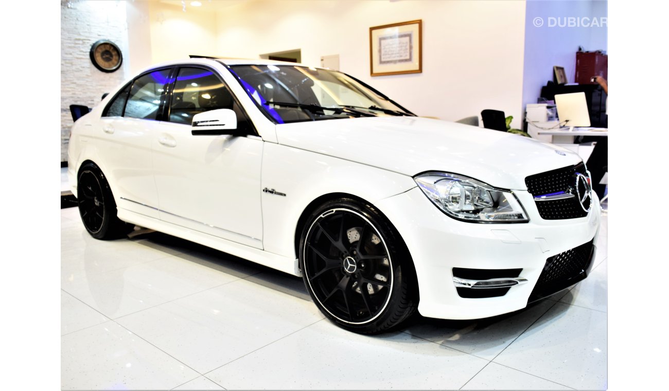 Mercedes-Benz C 300 AMG-Kit With ( C63 Emblem ) 2013 Model!! in White Color! American Specs