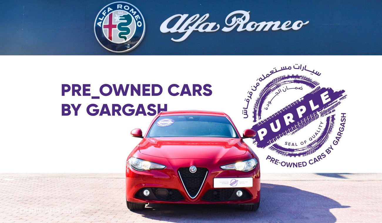 ألفا روميو جوليا S - Service History, Warranty, Certified & Sold by Purple Pre-Owned Gargash Motors