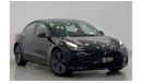 Tesla Model 3 Brand New 2023 Tesla Model 3, Oct 2026 Tesla Warranty + Oct 2030 Battery & Drive Unit Warranty, GCC
