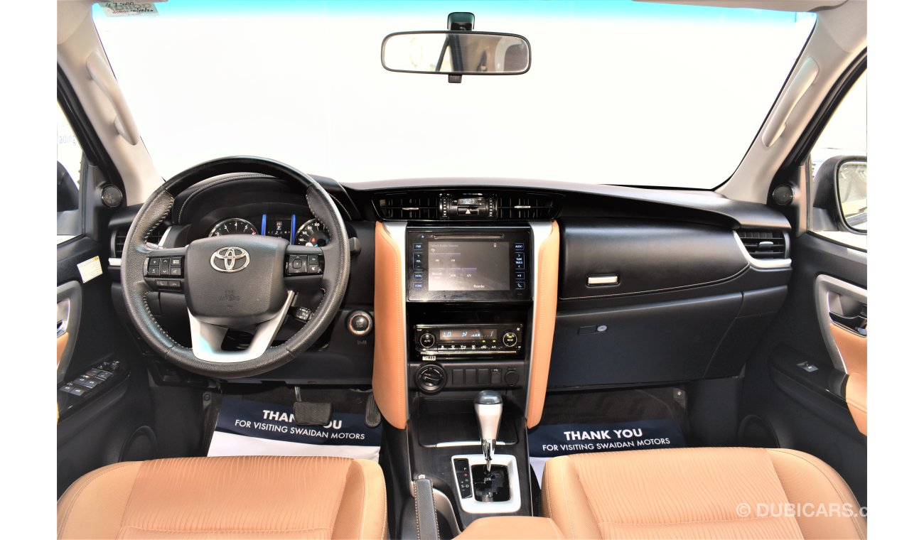 Toyota Fortuner 4.0L GXR V6 4WD 2018 GCC SPECS DEALER WARRANTY