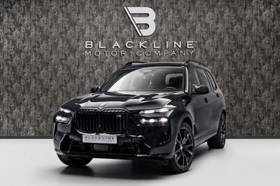 BMW X7 M60i XDRIVE BUY NOW, PAY 2027 | THE BLACKLINE STANDARD | BMW Warranty + Service Contract, GCC, LOW K