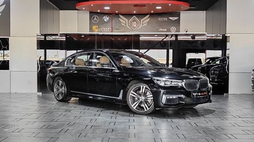 BMW 740Li M Sport AED 2,600P.M | 2016 BMW 740Li M-SPORT | UNDER WARRANTY | GCC | VIP FULLY LOADED