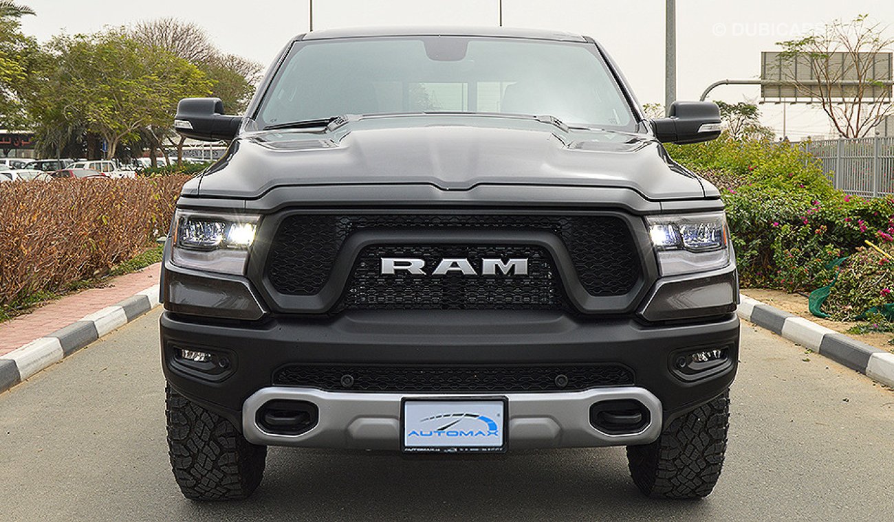 RAM 1500 2019 REBEL, Crew Cab 4X4, 5.7L V8 GCC, 0km with 3 Years or 100,000km Warranty