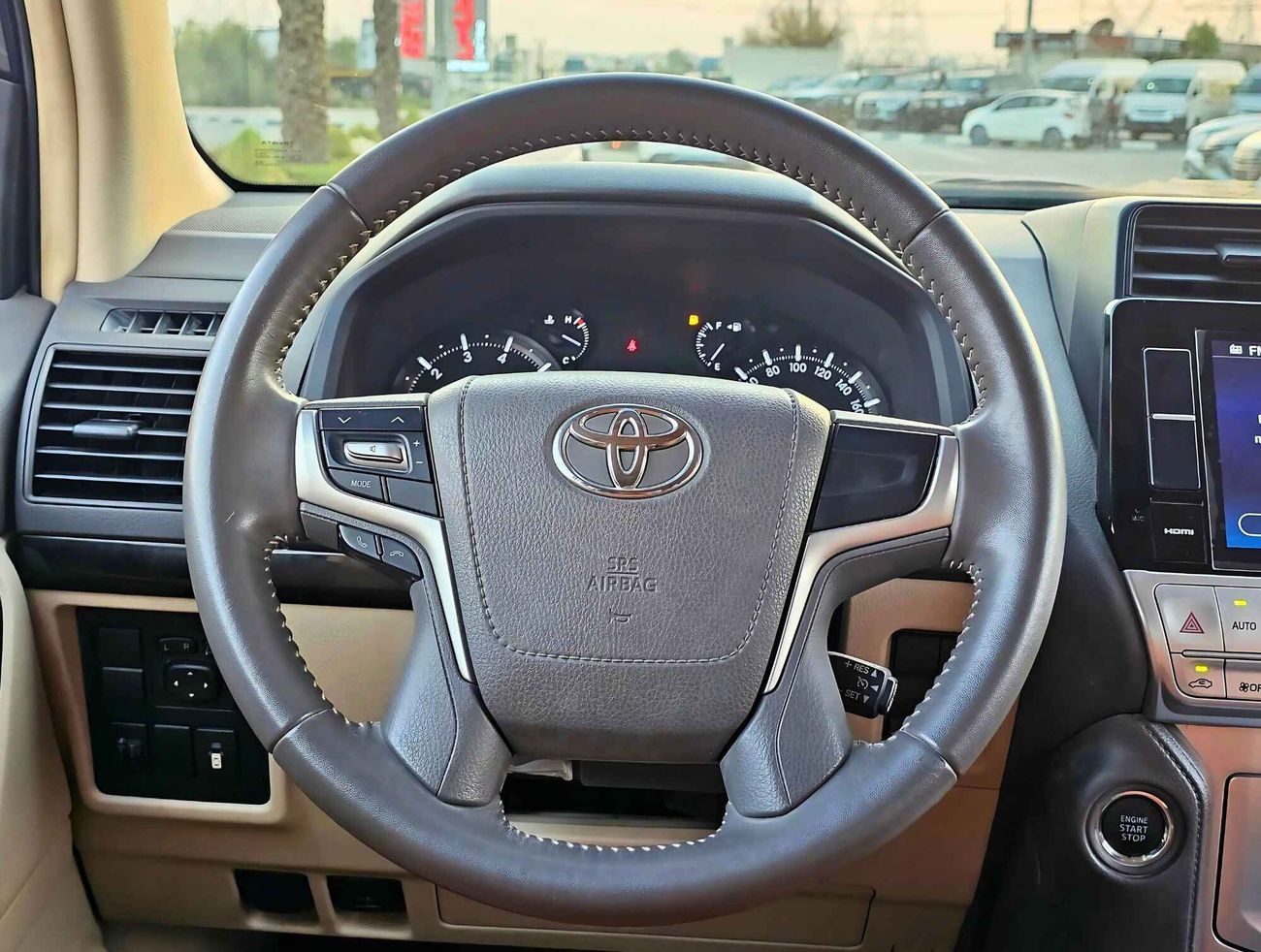 Toyota Prado GXR / SUNROOF/ BACK TYRE/ LEATHER SEATS/ LOW MILEAGE/ EXPORT ONLY / LOT# 204703