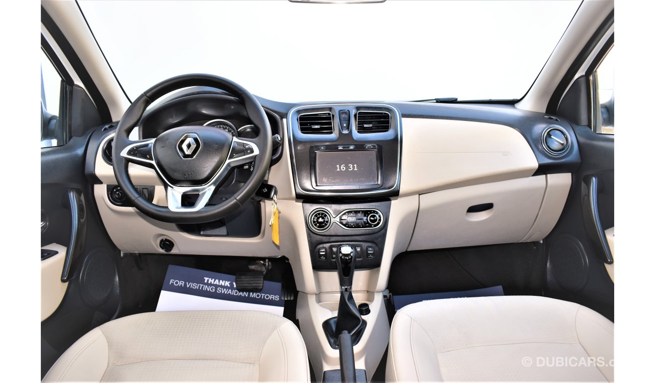 Renault Symbol AED 645 PM | 0% DP | 1.6L LE GCC WARRANTY