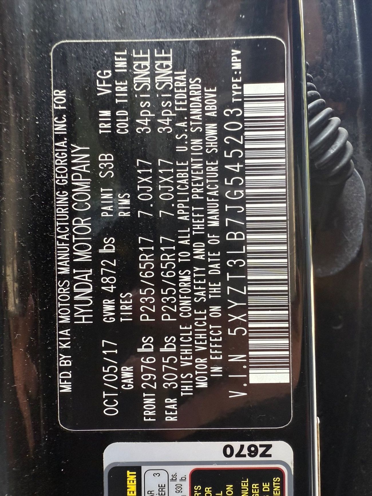 Hyundai Santa Fe GL 2.4L