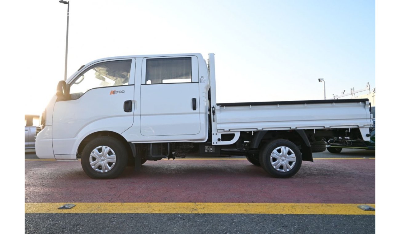 كيا بونغو KIA K2700 Bongo 2.7L Diesel, Double Cabin, 4 Doors, Color White, Model 2023