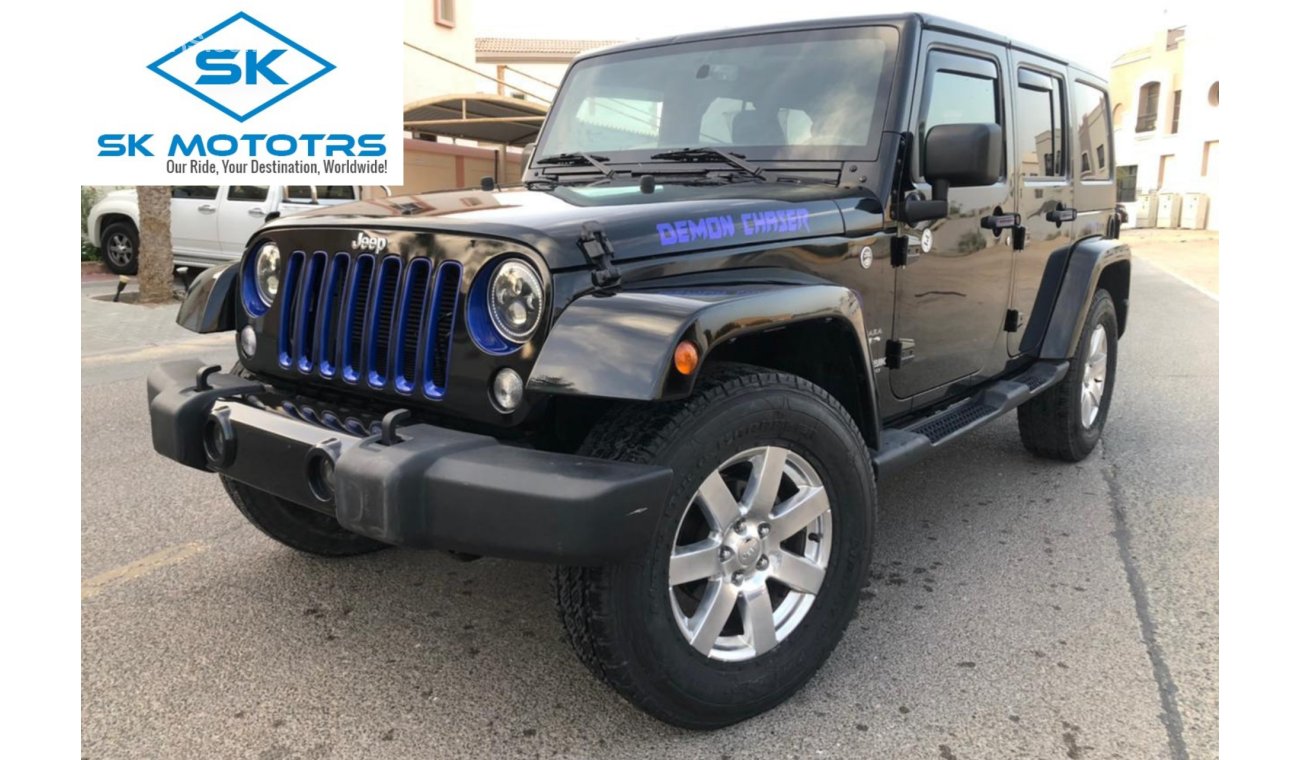 جيب رانجلر 3.6L, 18" Tyres, FULL OPTION, Front A/C, Fabric Seats, Clean Interior and Exterior (LOT # JK2018)