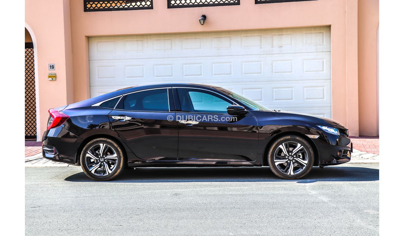 هوندا سيفيك 2018 GCC under Agency Warranty with Zero Down-Payment.