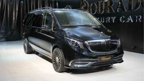 مرسيدس بنز V 300 Extra LWB - 4 Matic | Maybach Kit | New | 2023 | Obsidian Black Metallic