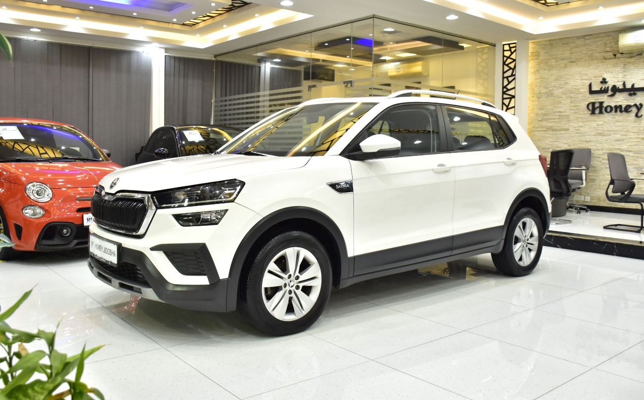 Skoda Kushaq EXCELLENT DEAL for our Skoda Kushaq ( 2023 Model ) in White Color GCC Specs