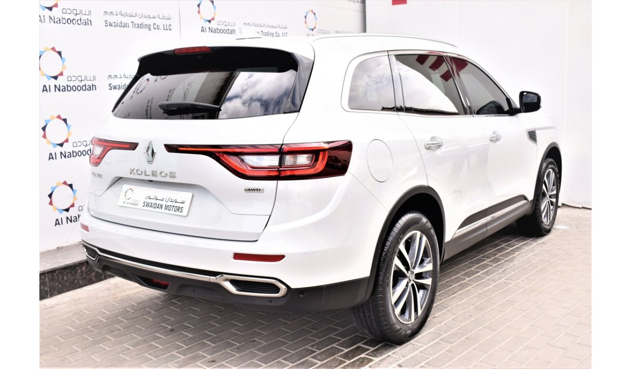 رينو كوليوس AED 1566 PM | 2.5L LE 4WD GCC DEALER WARRANTY