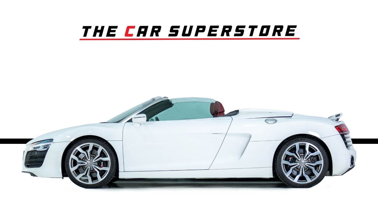 Audi R8 Spyder FSI 4.2L (430 HP) GCC-V8 Naturally Aspirated-Red Interior-Bang Olufsen Sound System