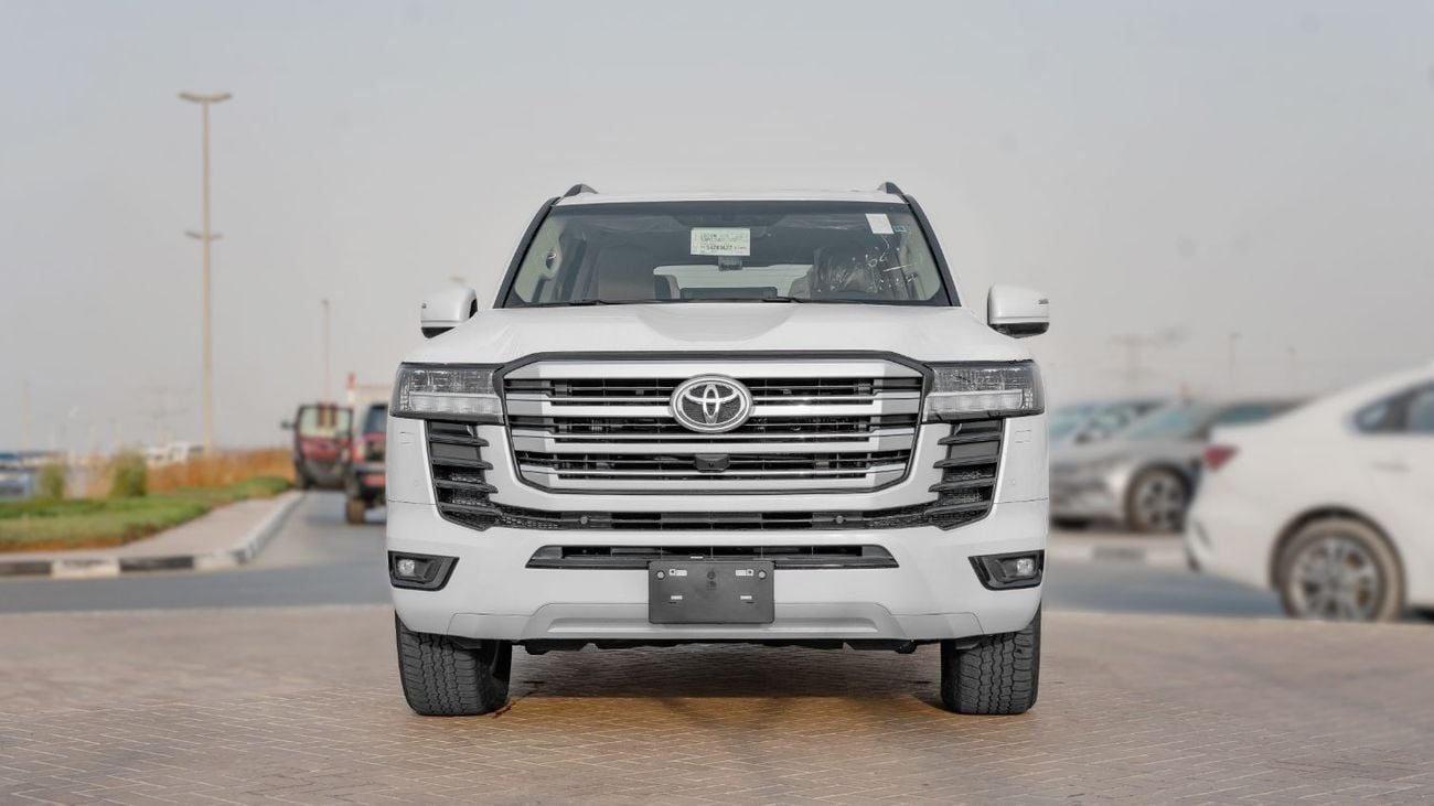تويوتا لاند كروزر 2026 Toyota Land Cruiser GXR 3.5L AT Petrol (With Sunroof) (White-Beige)