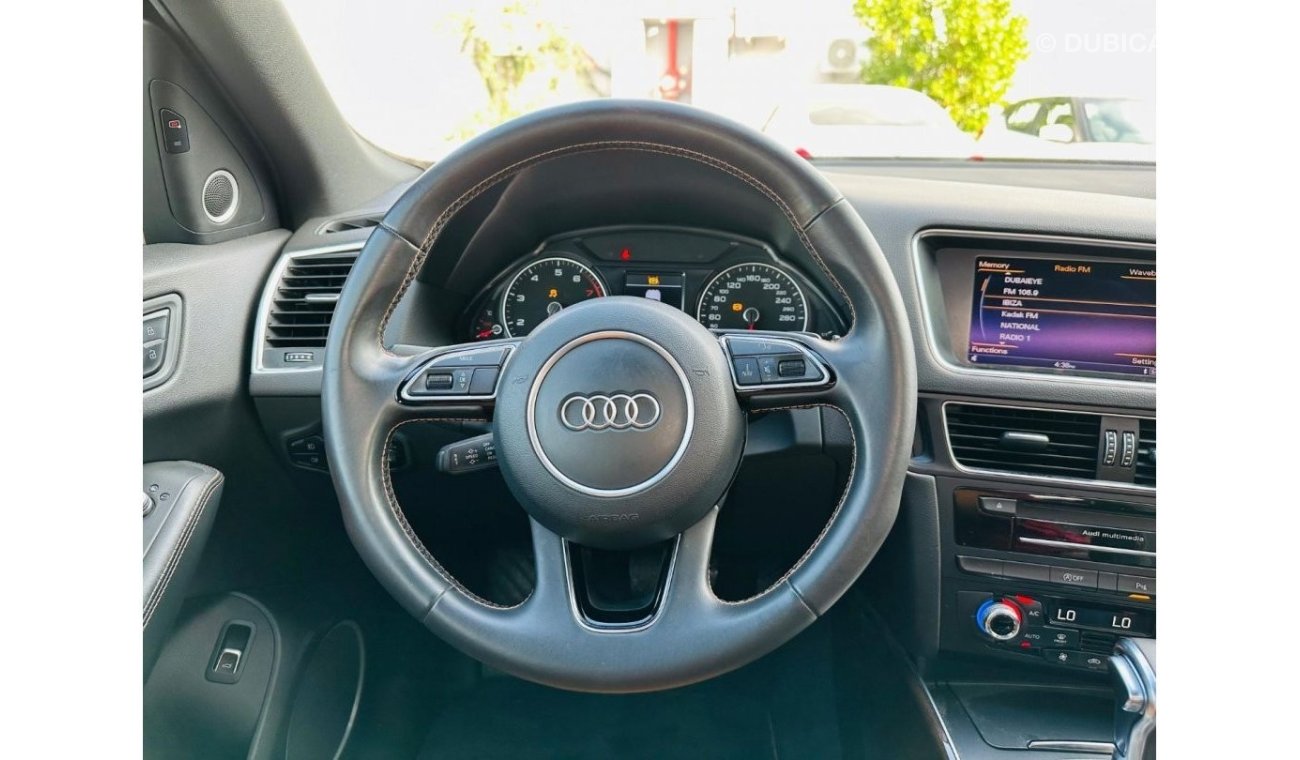 Audi Q5 45 TFSI S-Line AED 1,310 PM | AUDI Q5 2015 S-LINE 45TFSI | GCC SPECS | WELL MAINTAINED