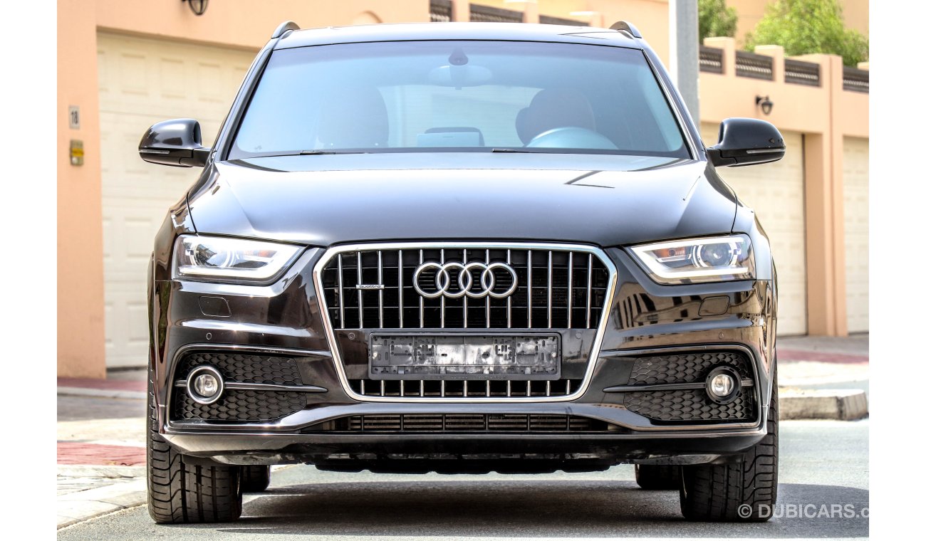 أودي Q3 40TFSI 2015 GCC under Agency Warranty with Zero Down-Payment.