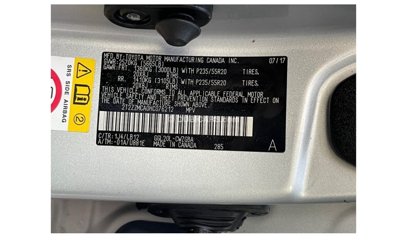 Lexus RX350 2017 LEXUS RX350 IMPORTED FROM USA