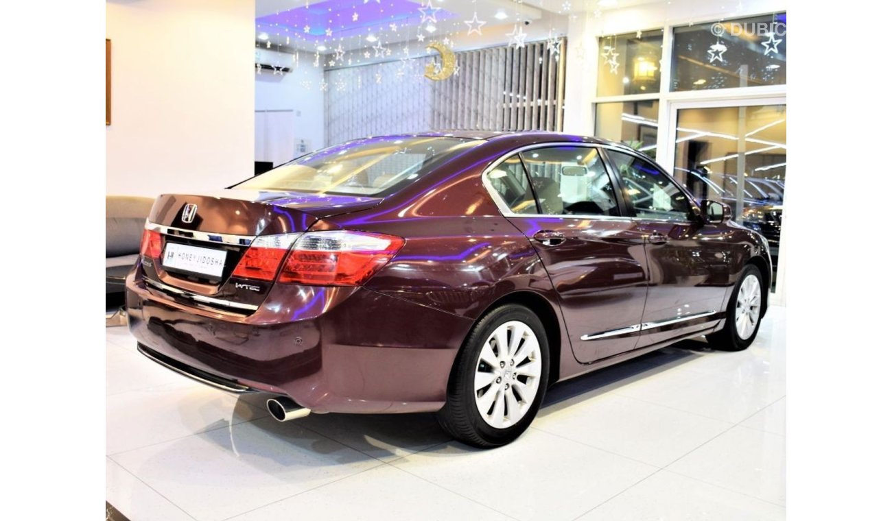 هوندا أكورد AMAZING! Honda Accord 2013 Model! Burgundy Color GCC Specs