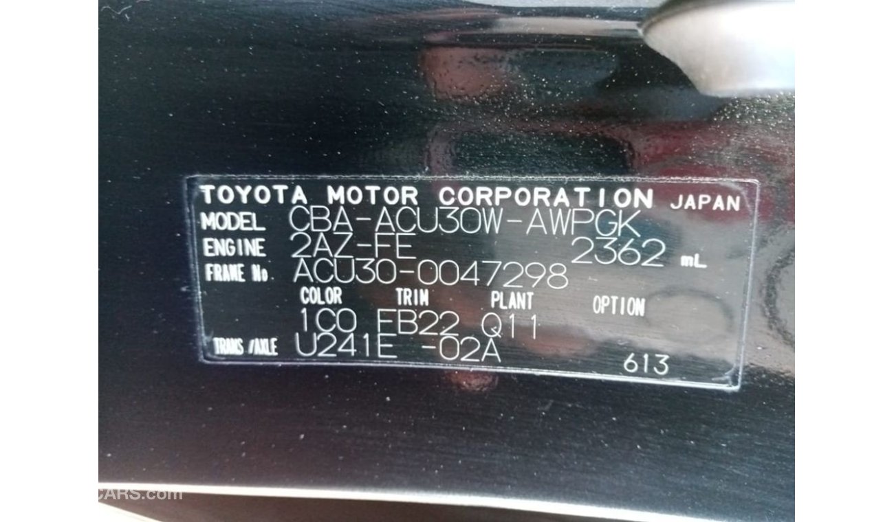 Toyota Harrier TOYOTA HARRIER RIGHT HAND DRIVE (PM1024)