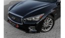 إنفينيتي Q50 Luxe | 1,723 P.M  | 0% Downpayment | Excellent Condition!