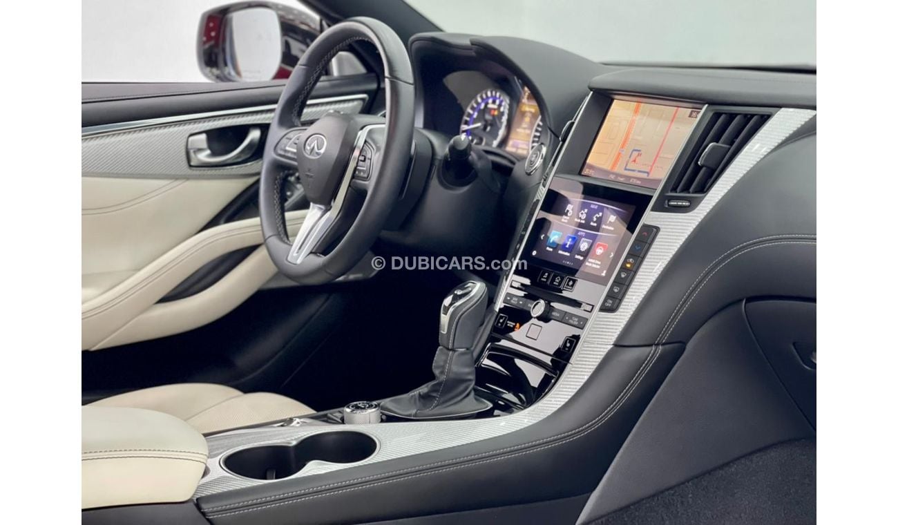 Infiniti Q60 Red Sport 2019 Infiniti Q60 S Red Sport, Full Infiniti Service History, Warranty, Low Kms, GCC