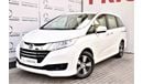 Honda Odyssey AED 1199 PM | 2.4L 2WD GCC DEALER WARRANTY