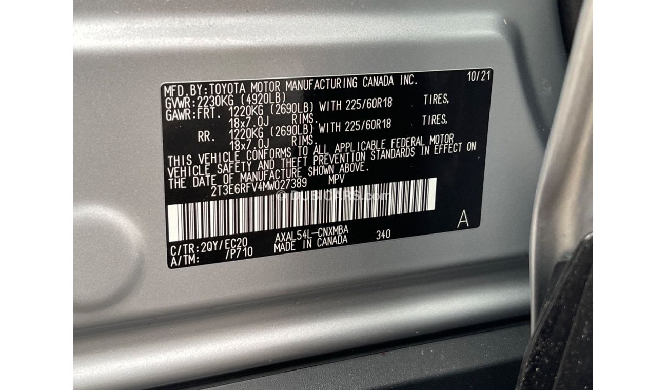 تويوتا راف ٤ 2021 TOYOTA RAV4 XSE HYBRID FULL OPTIONS IMPORTED FROM USA