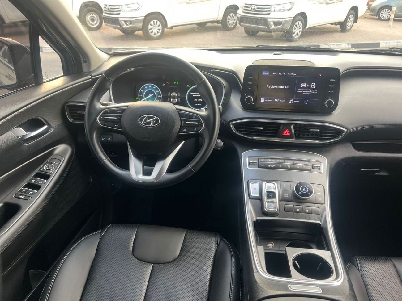 هيونداي سانتا في PREMIUM 2021 Hyundai Santafe FE Hybrid 1.6L V4 - AWD 4x4 -Push Strad - Auto Trunk - Leather Seat - Rear Came