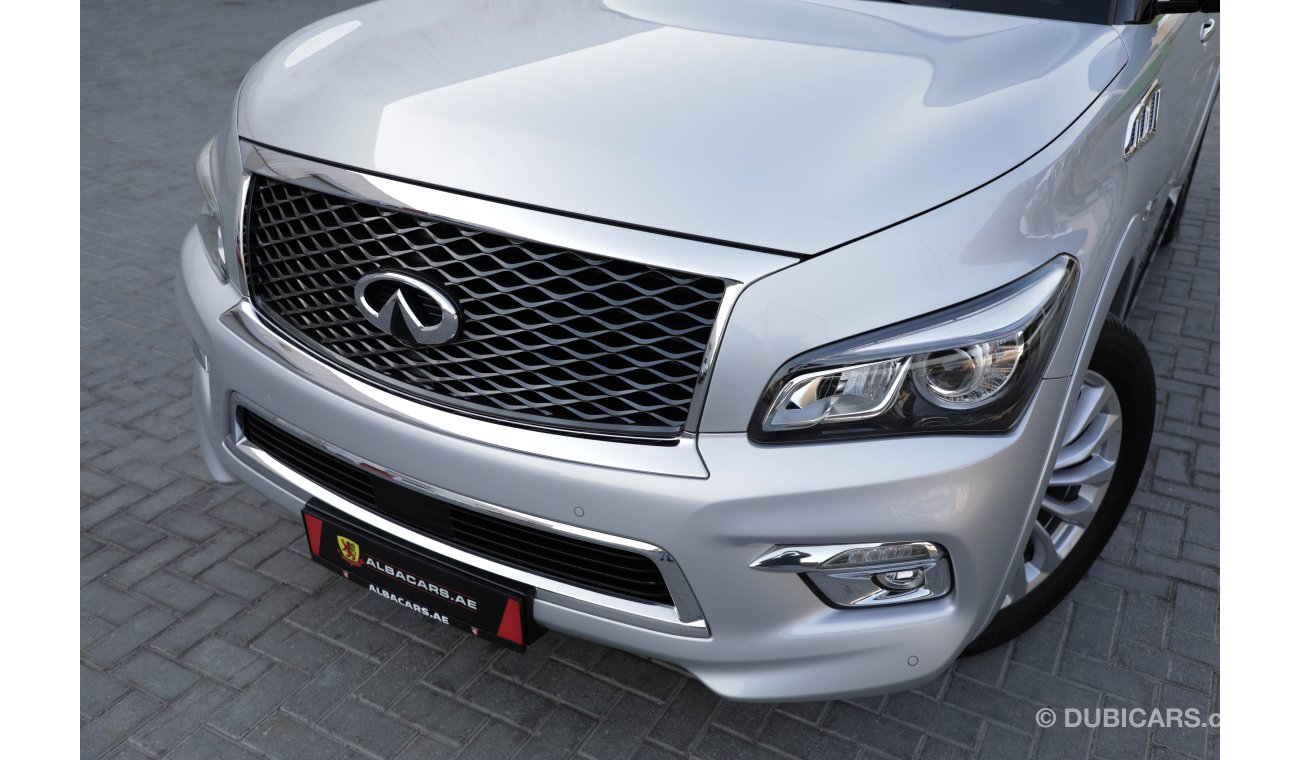 Infiniti QX80 Luxury  | 2,642 P.M  | 0% Downpayment | Full Option