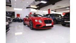 Bentley Continental GT V8s (2016) 4.0L TWIN TURBO IN St. JAMES RED | IVORY INTERIOR WITH DIAMOND STITCH | GCC | FSH