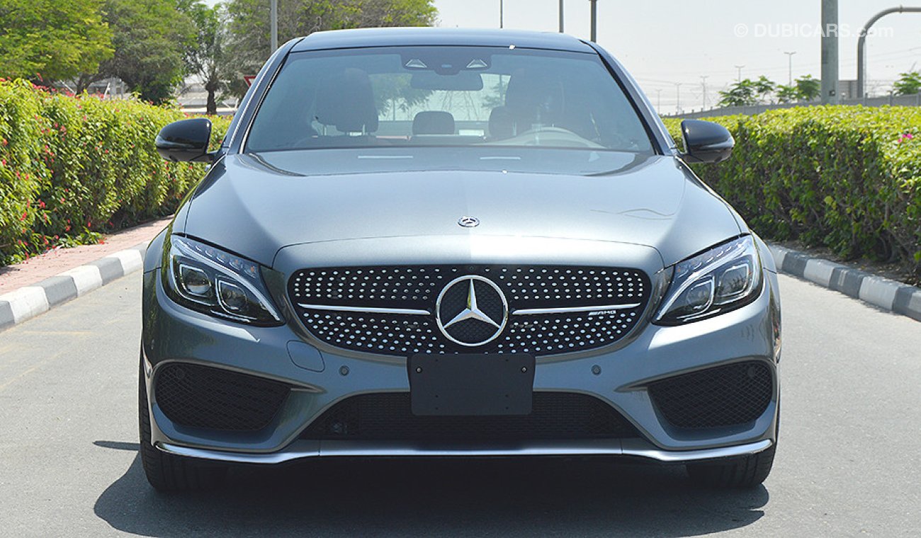 Mercedes-Benz C 43 AMG 4MATIC, V6 Biturbo, GCC Specs with 2 Years Unlimited Mileage Warranty