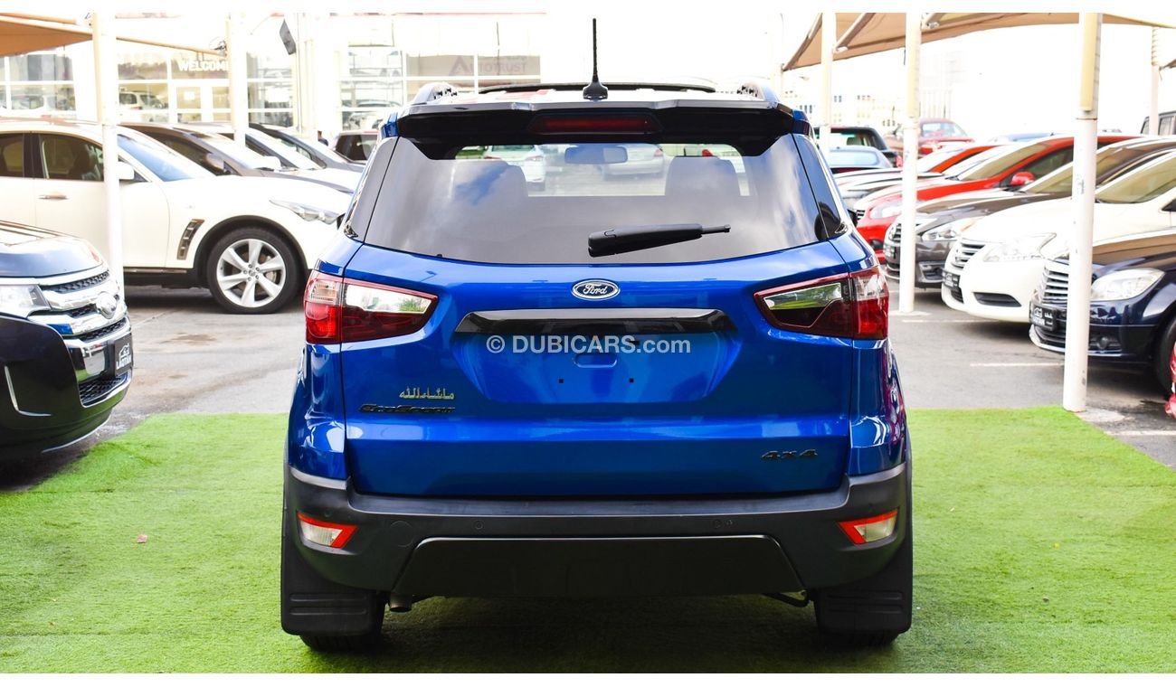 Ford EcoSport 2020 model, one number, fingerprint, leather hatch, sensors, alloy wheels, cruise control, rear came