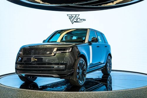 Land Rover Range Rover AUTOBIOGRAPHY P530 | Belgravia Green | Black Roof | Black Wheels | White Interior | Shadow Exterior Package | GCC Specs