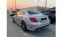 Mercedes-Benz C200 Mercedes-Benz full option C200 2017, GCC, very good condition, check, gray color, with tan interior