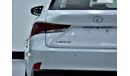 Lexus IS300 Platinum EXCELLENT DEAL for our Lexus IS300 ( 2018 Model! ) in White Color! GCC Specs