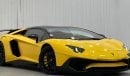 Lamborghini Aventador 2016 Lamborghini Aventador SV Roadster (Full Forged Carbon), Service History, GCC