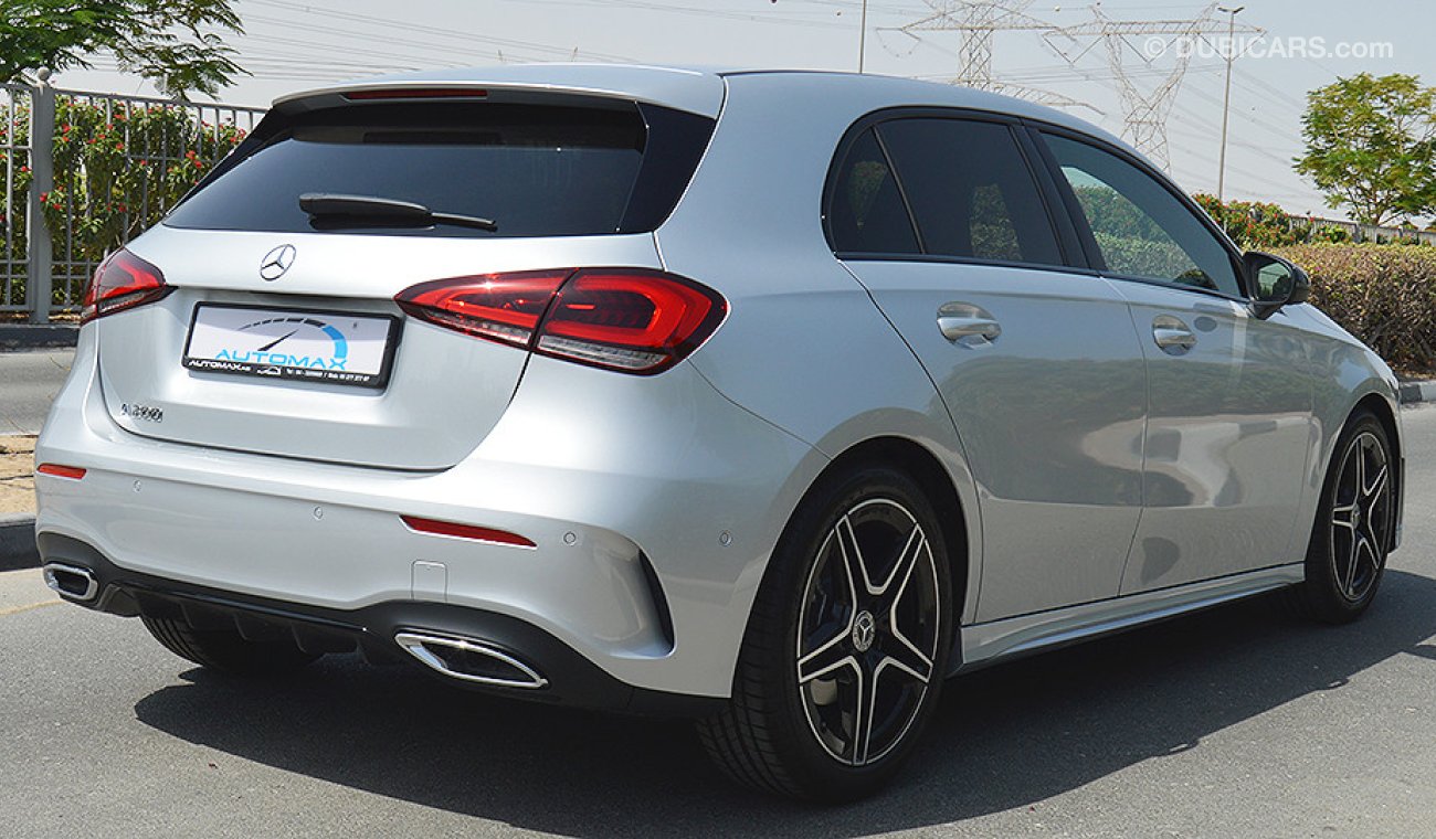 Mercedes-Benz A 200 AMG 2019, V4-Turbo GCC, 0km with 2 Years Unlimited Mileage Dealer Warranty